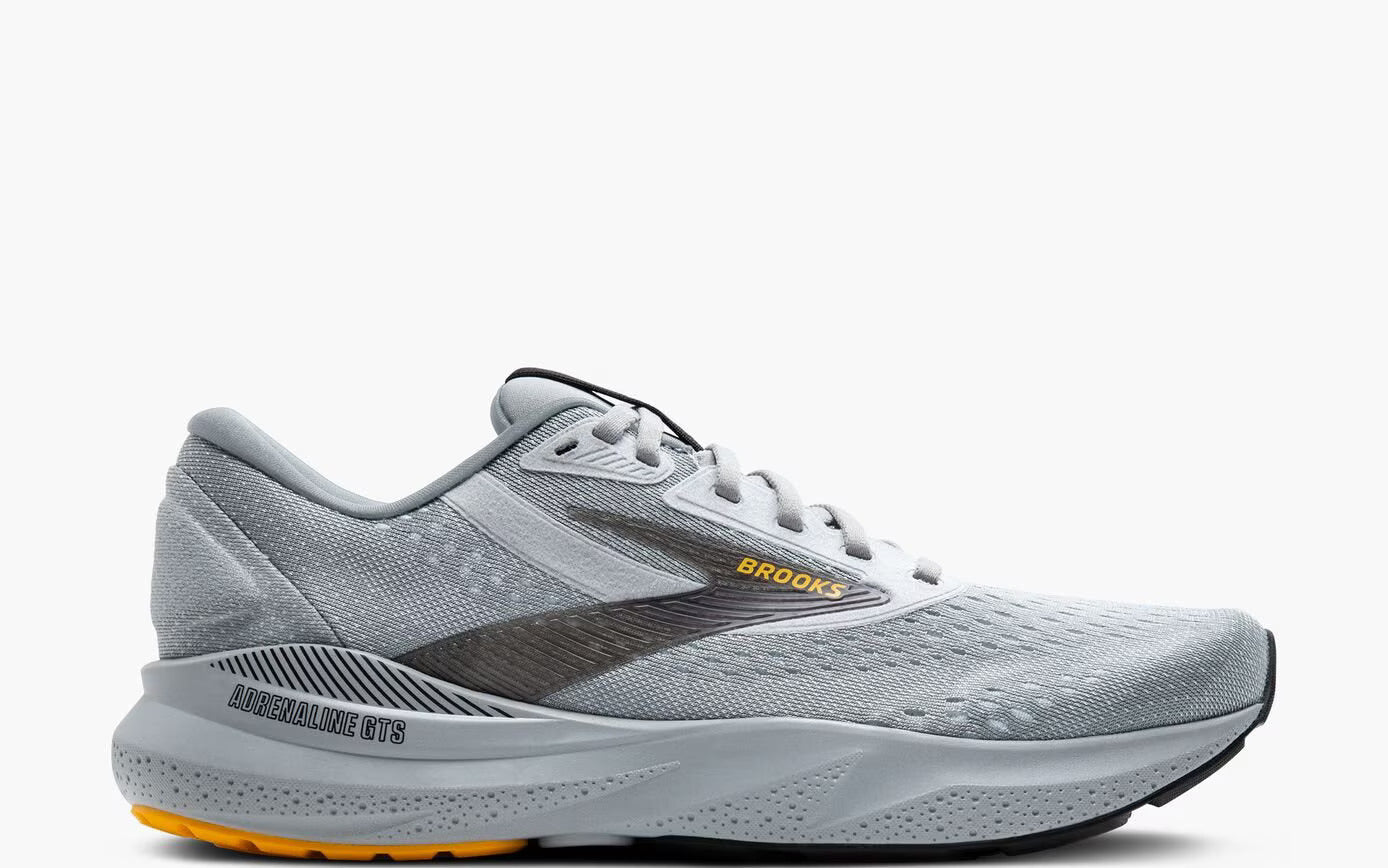 Brooks Men’s Adrenaline GTS 24 Alloy/White/Gold Fusion