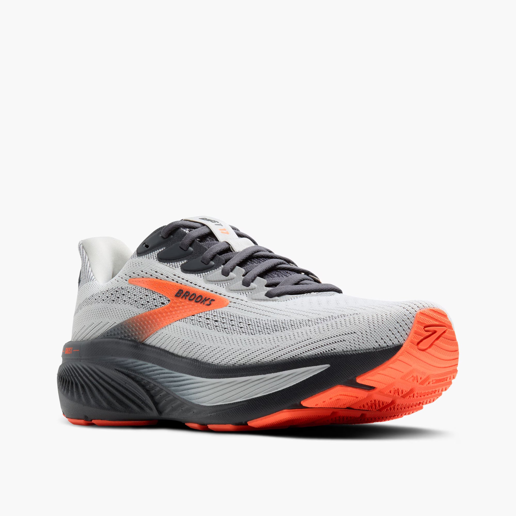 Brooks Men’s Ghost 17 Oyster Mushroom/Orange/Ebony
