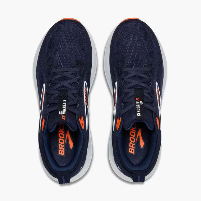 Brooks Men’s Glycerin 22 Peacoat/Blue Ribbon/Orange