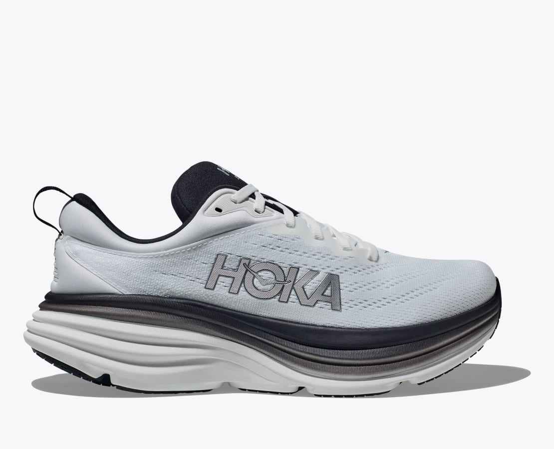 Hoka Men's Bondi 8 BLKWHT