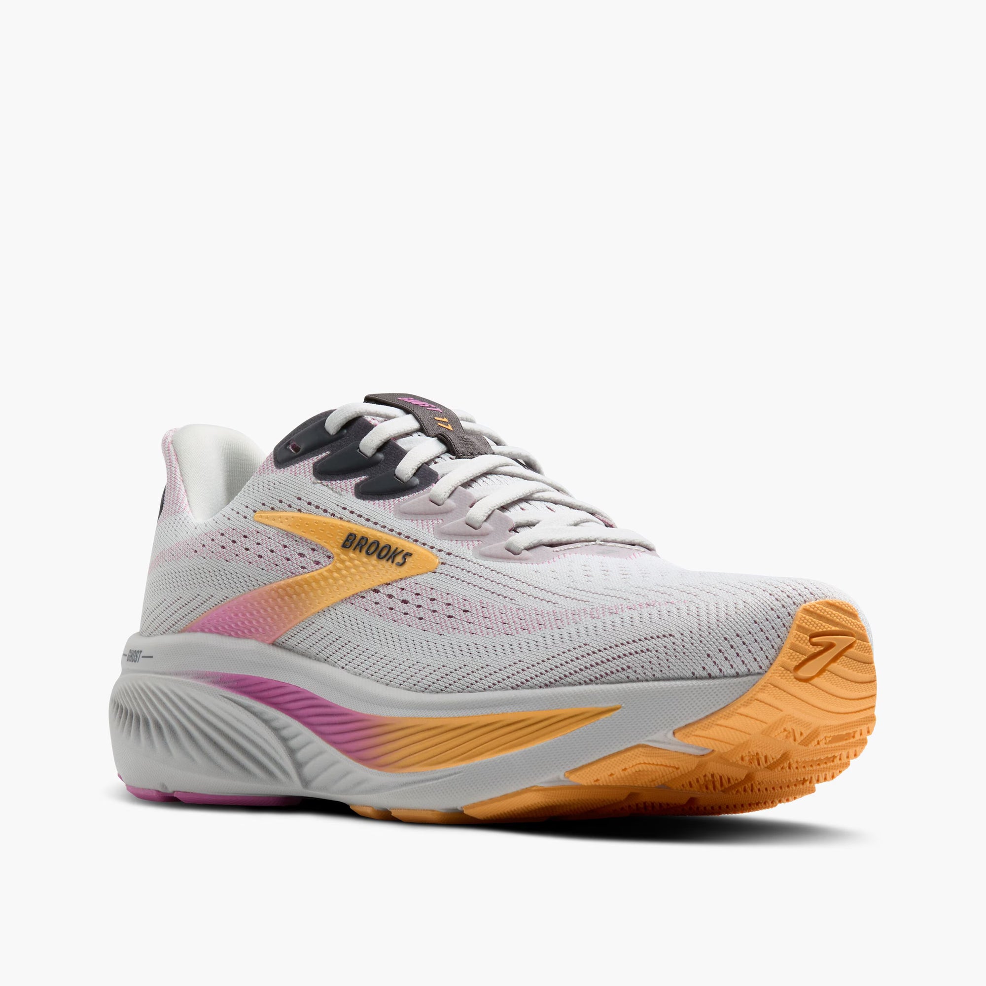 Brooks Women’s Ghost 17 Oyster/Apricot/Pink