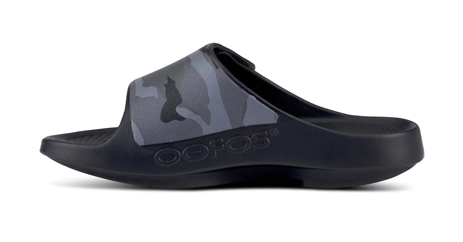 ★OOFOS★ OOAHH SPORT BLACK CAMO Elegant Sports Black Camo Oofos Men's OOahh Sport Flex Sandel - Black Camo – All About