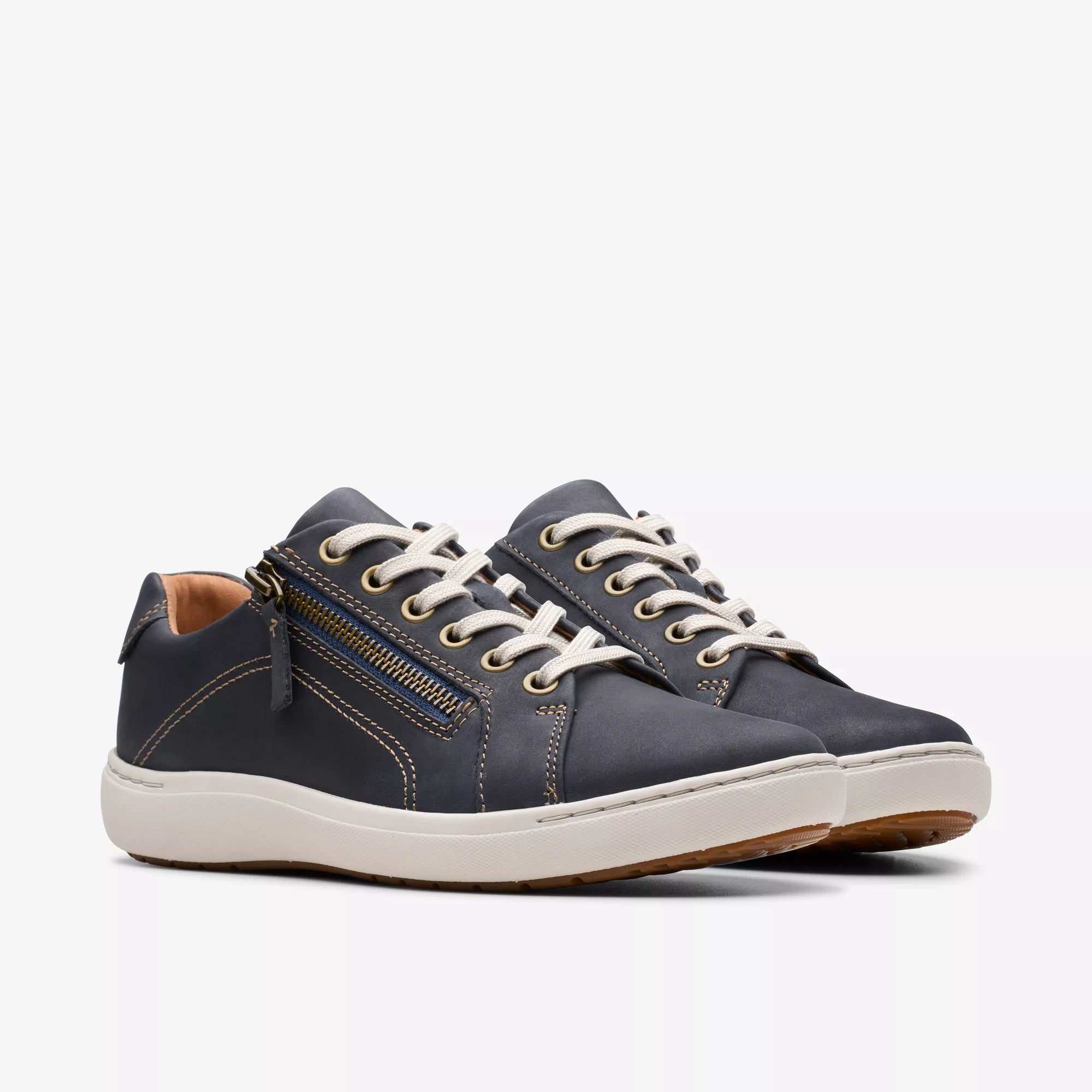Clarks Women’s Nalle Lace Navy Nubuck