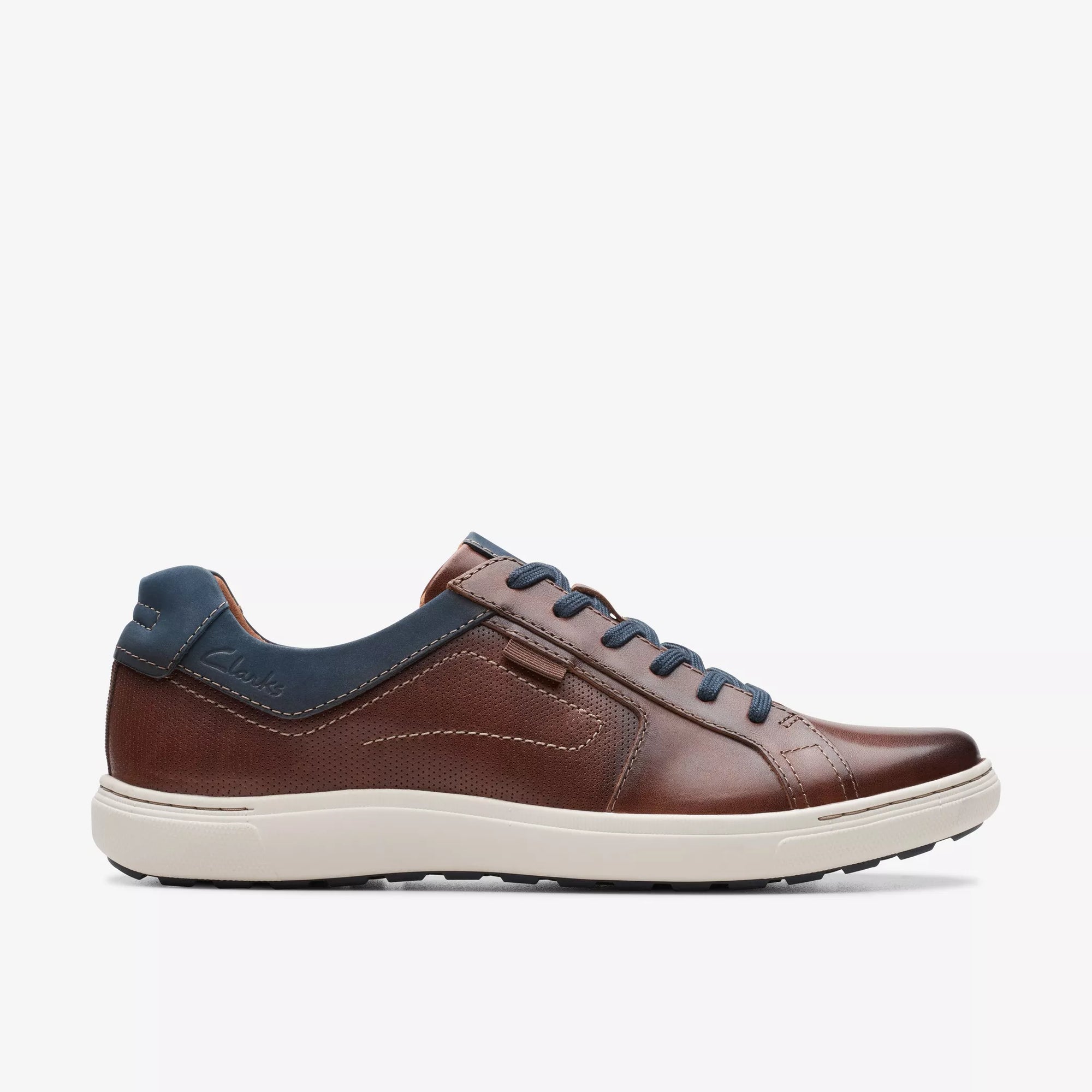 Clarks Men's Mapstone Lace Mahogany Leather