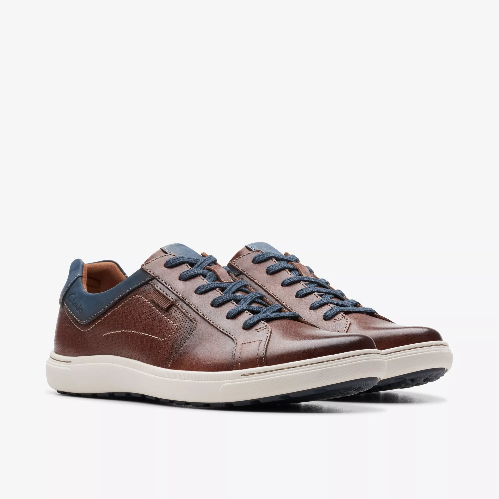 Clarks Men's Mapstone Lace Mahogany Leather