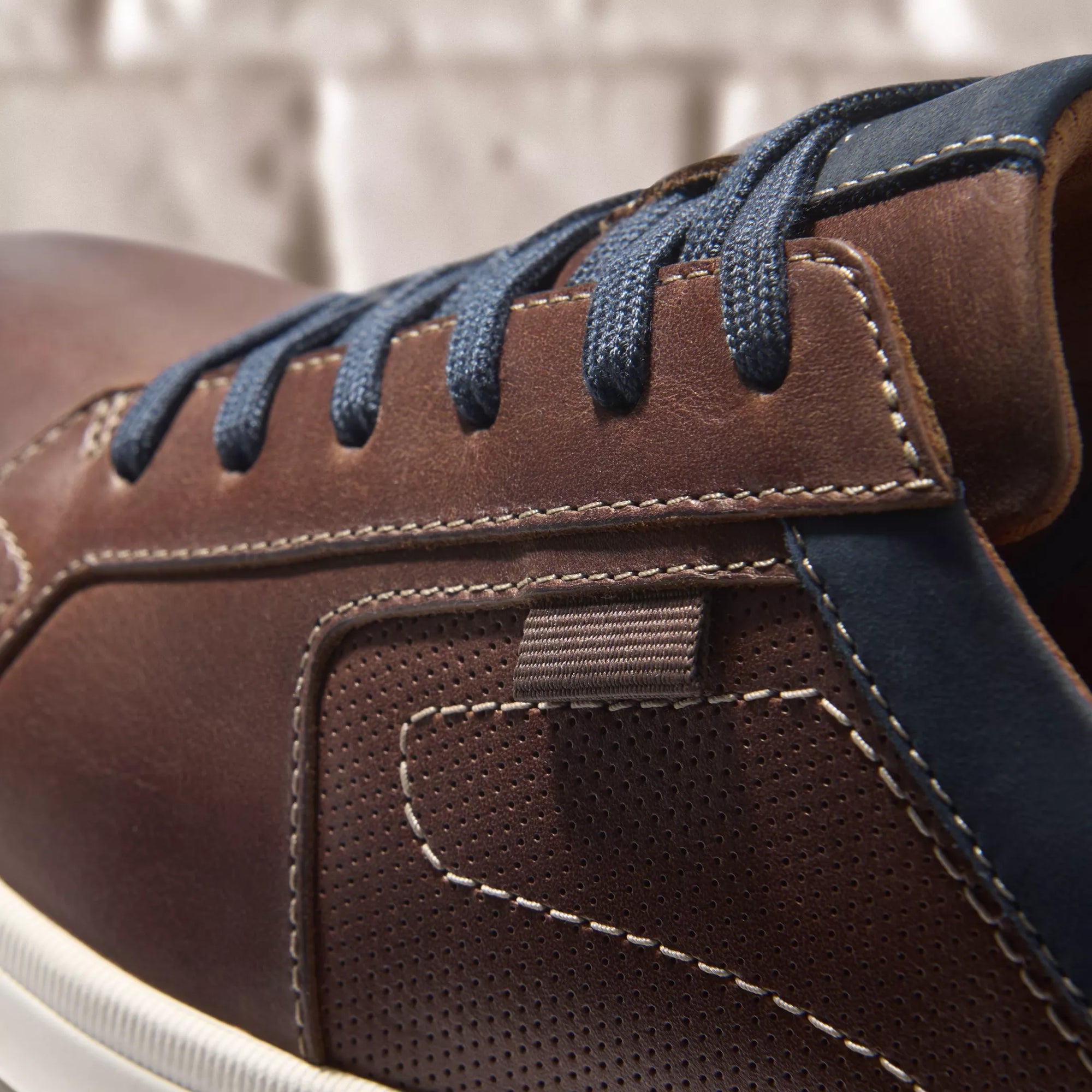 Clarks Men's Mapstone Lace Mahogany Leather