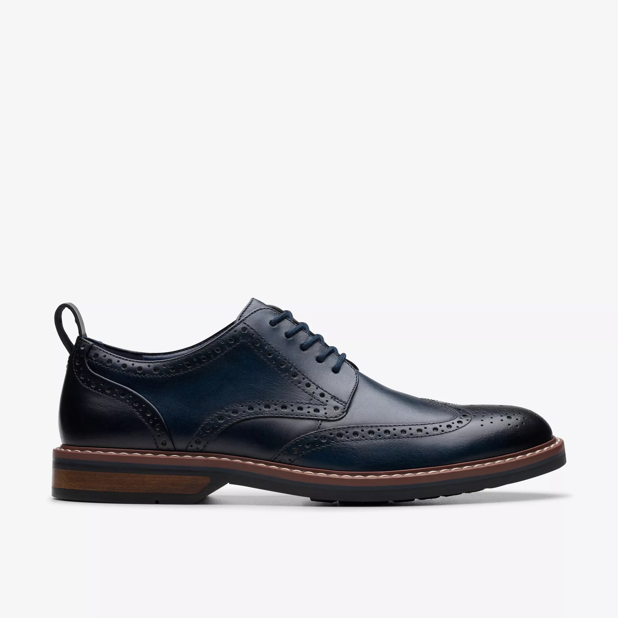 Clarks Men's Aldwin Limit Navy Leather