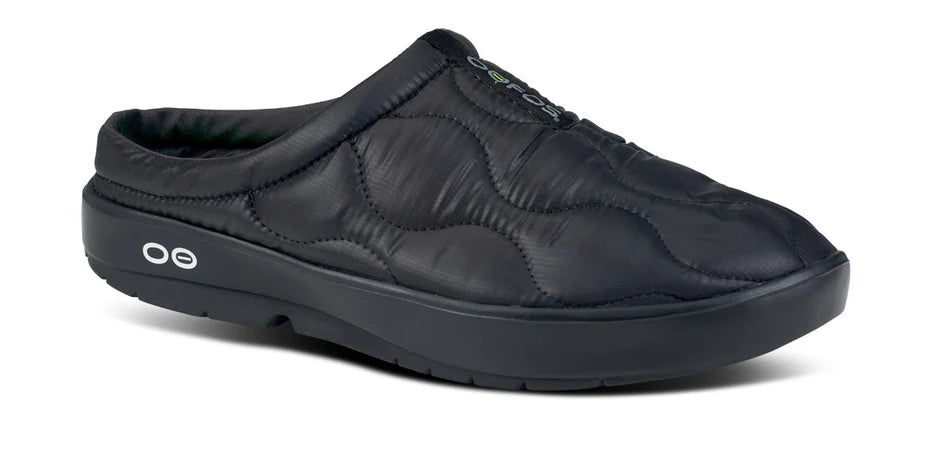 Oofos Men's Oocoozie Thermo Mule Men Black – Sole Experience Oofos Men's Oocoozie Thermo Mule Men Black – Sole Experience