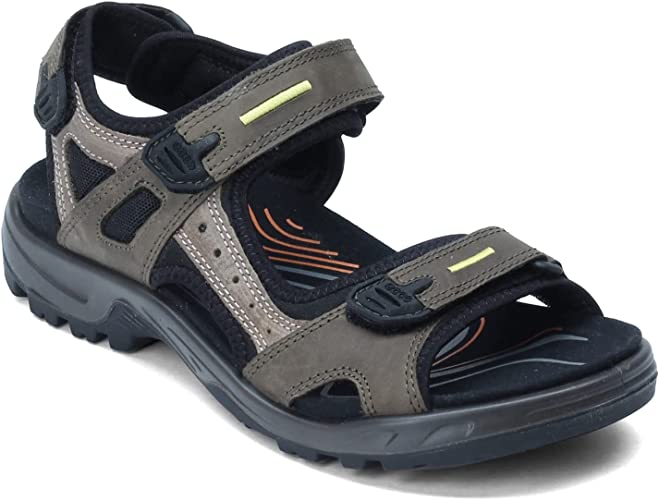 Ecco Men's Yucatan Sandals Tarmac/Moon Rock