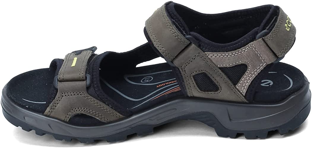 Ecco Men's Yucatan Sandals Tarmac/Moon Rock - Main Image