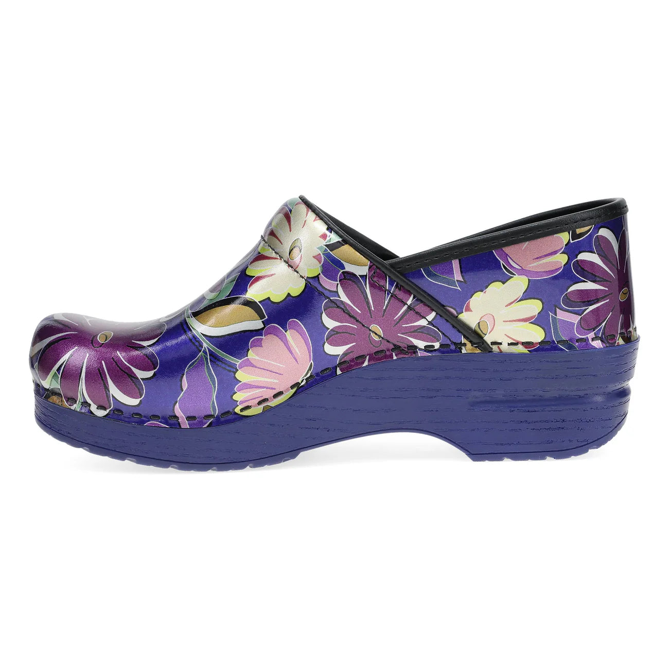 Dansko Women's Professional Patent Indigo Floral
