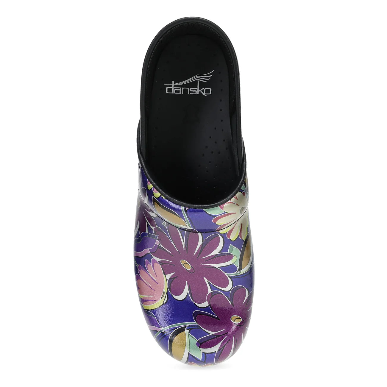 Dansko Women's Professional Patent Indigo Floral