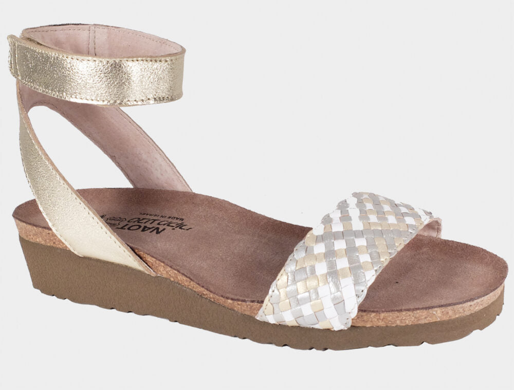 Naot Women's Abbie White Metallic