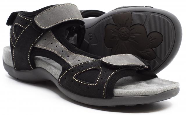 Romika Women’s Barrie 01 Sandals Grey/Black