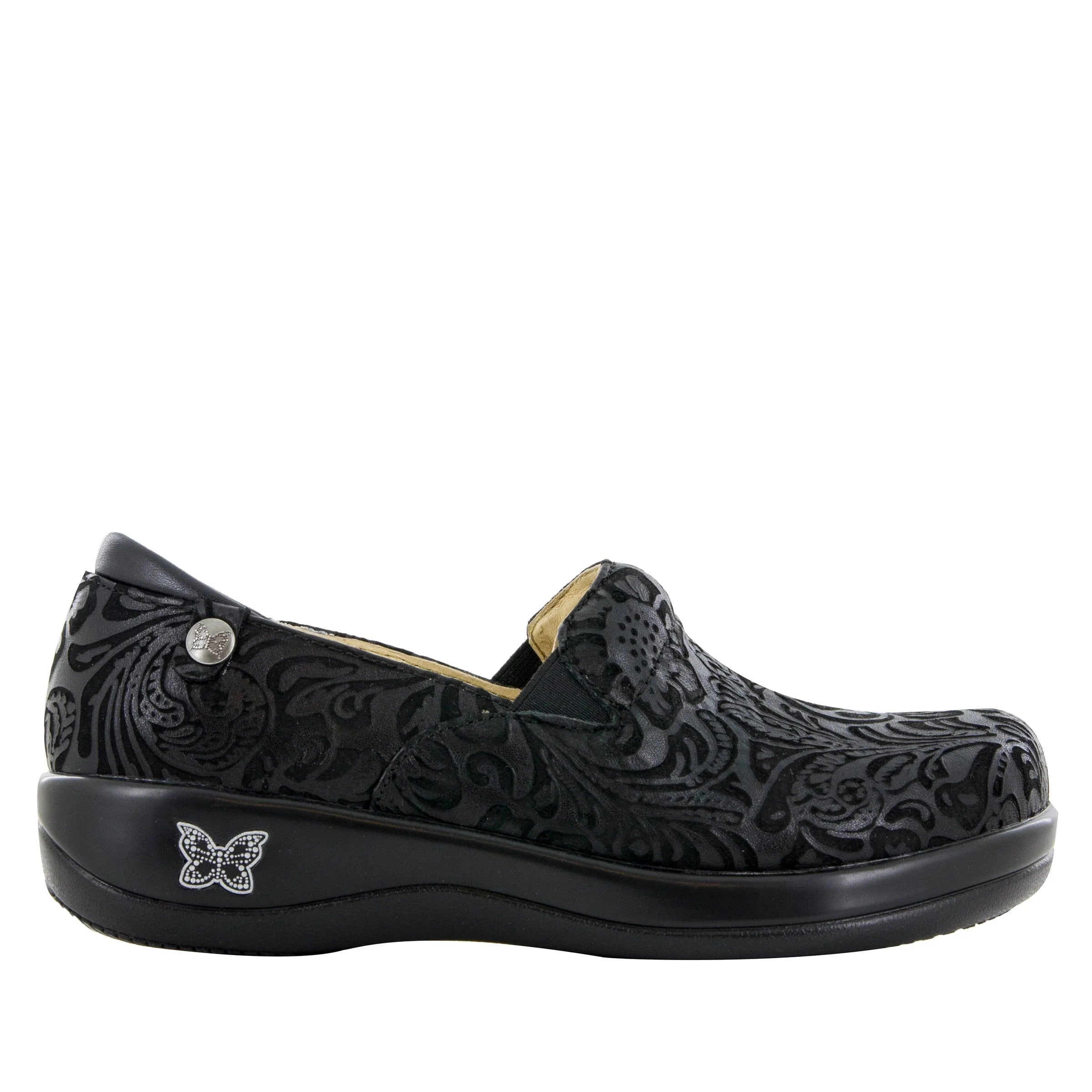 Alegria keli clearance black embossed paisley