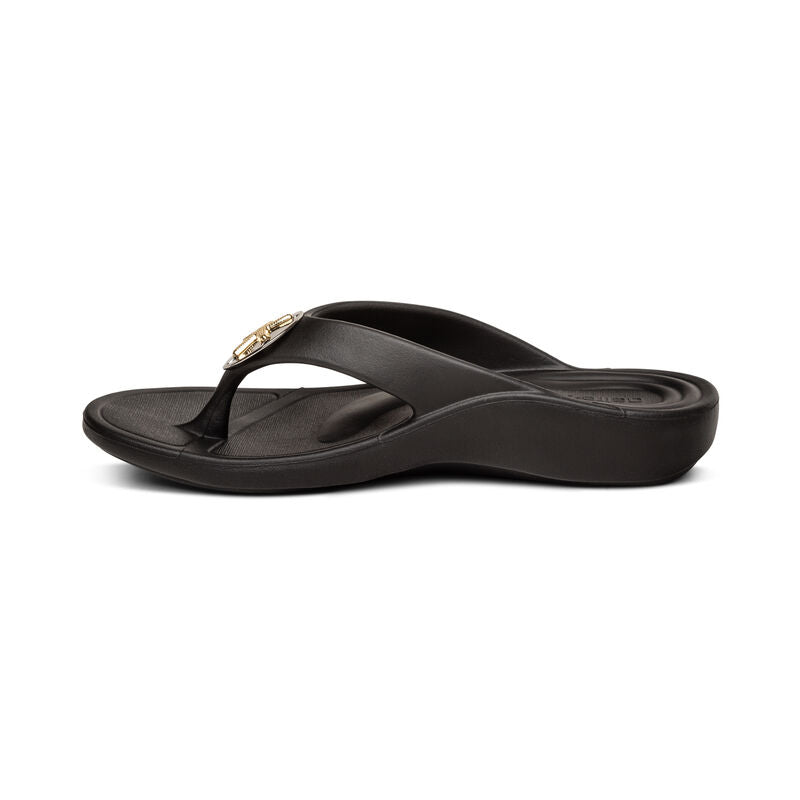 Aetrex Women’s Maui Starfish Black