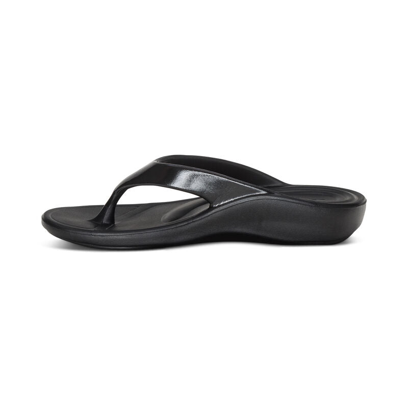Aetrex Women’s Maui Black Gloss