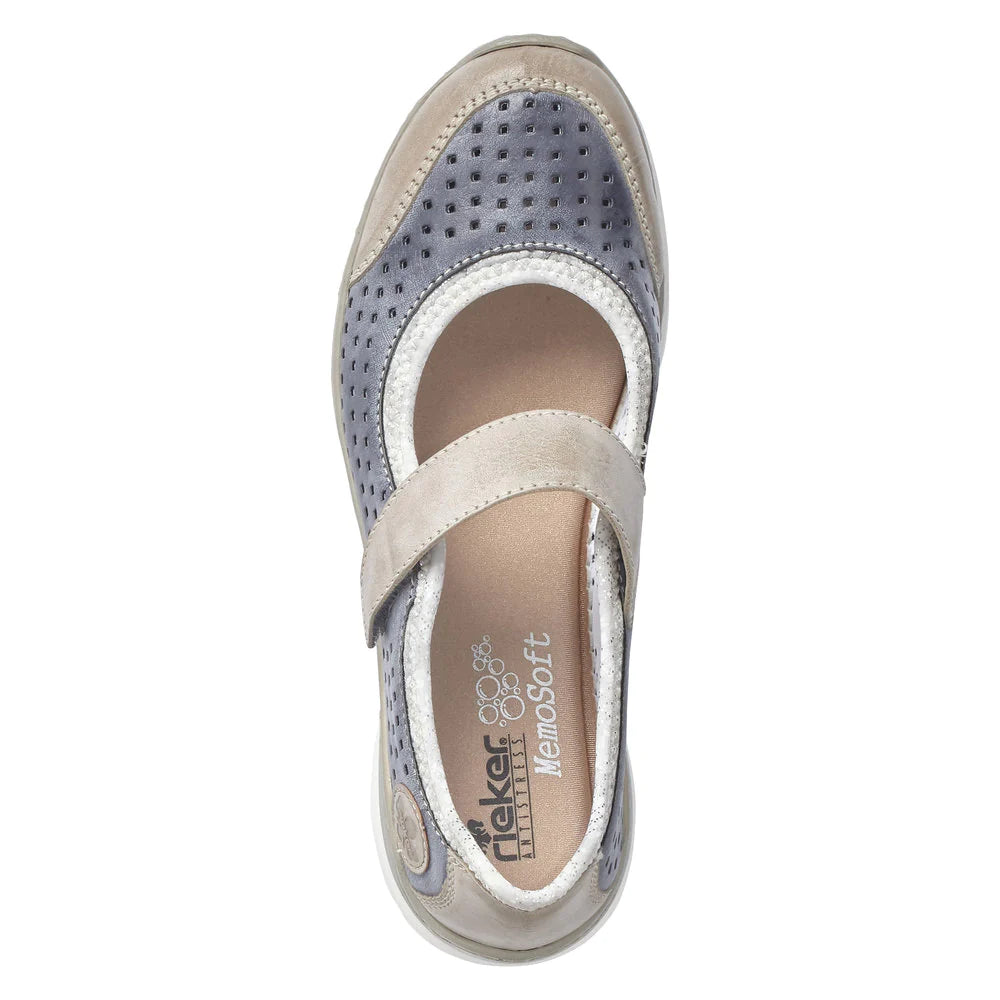 Rieker Women's L32B5-42 Blue