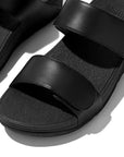 Fitflop Women's Lulu Adjustable Leather Slides All Black