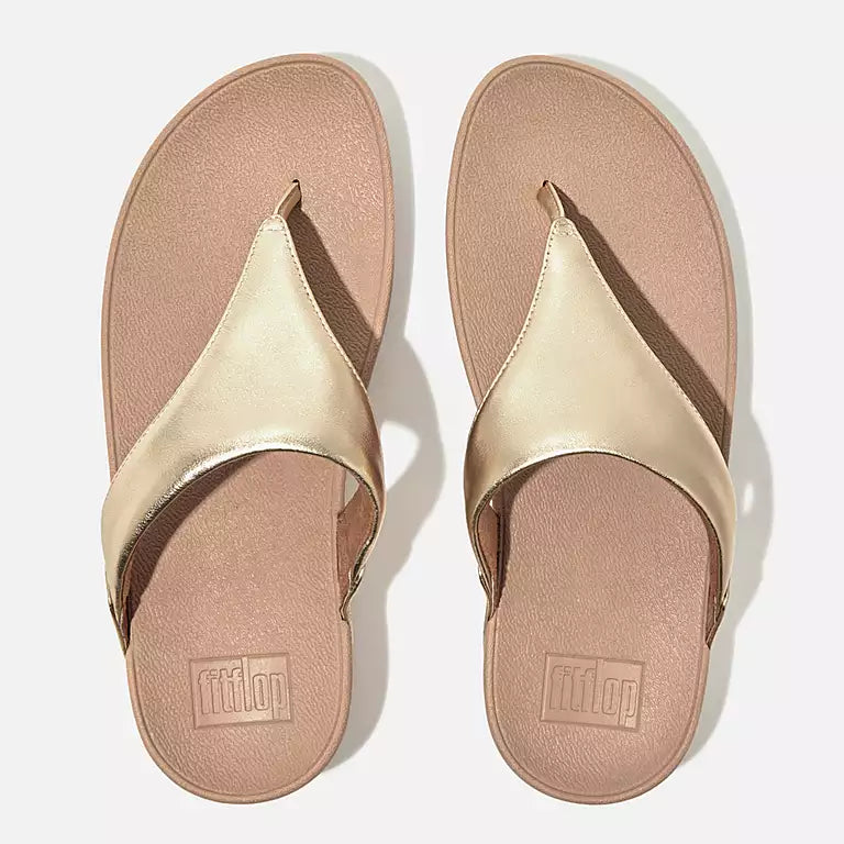 Fitflop Women's Lulu Leather Toepost Platino