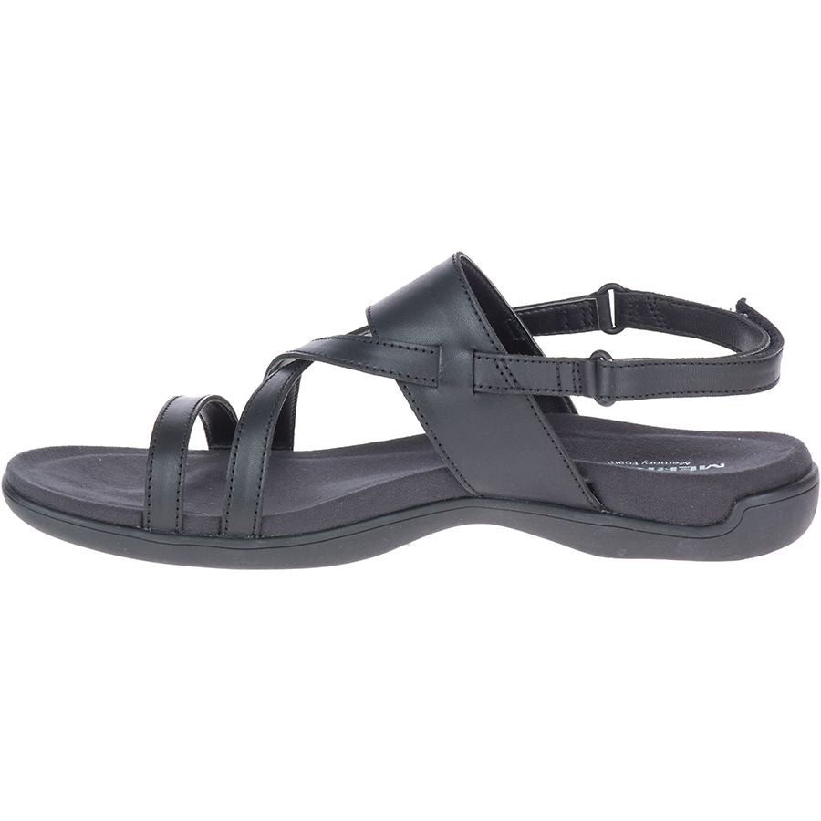 Merrell Women's District Hayes Strap Leather Black
