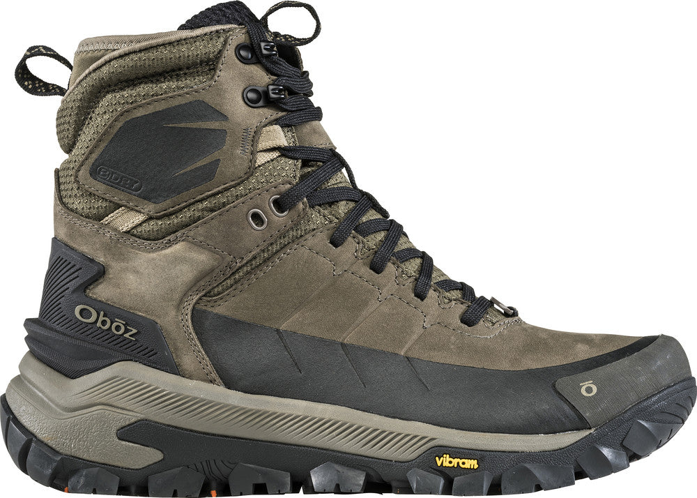 Oboz Men's Bangtail Mid Insulated B-Dry Waterproof Olive