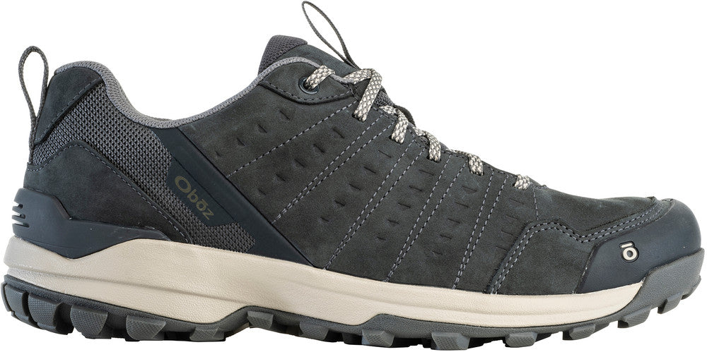 Oboz Men's Sypes Low Leather Waterproof Lava Rock