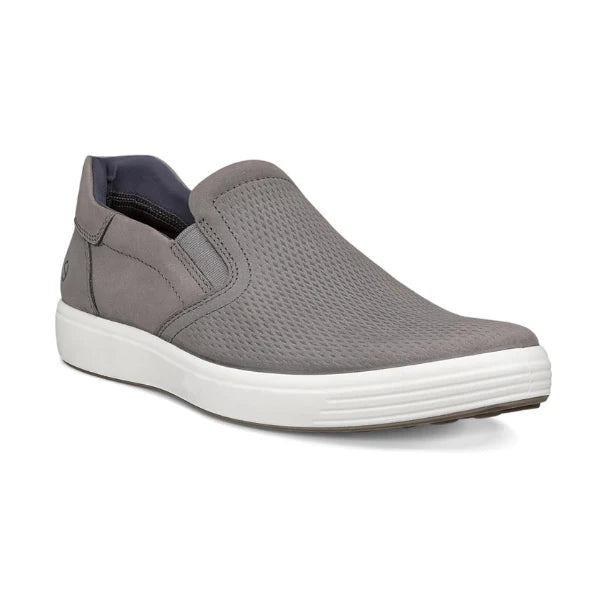 Ecco Men's Soft 7 Slip on Steel