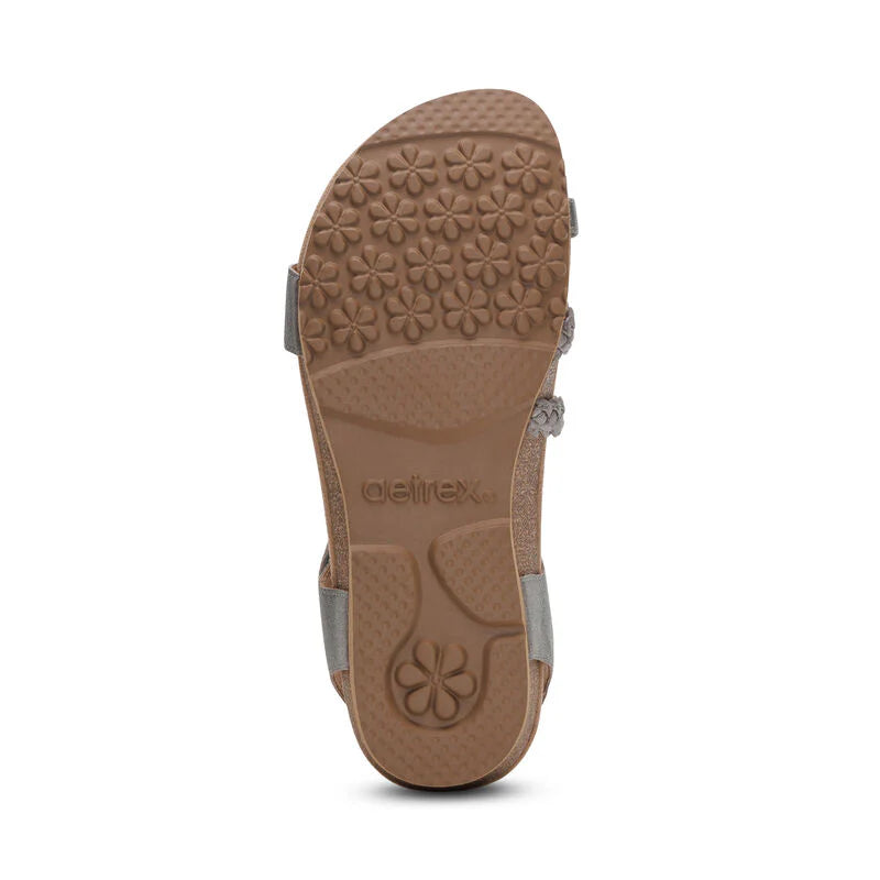Aetrex Women's Jillian Brushed Silver