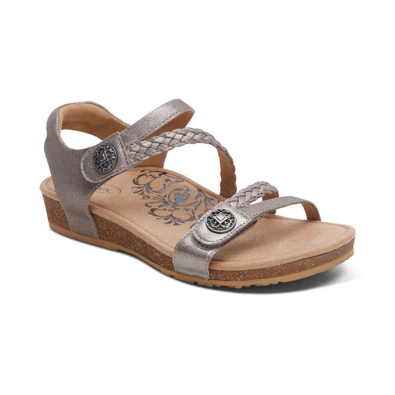 Aetrex Women's Jillian Brushed Silver