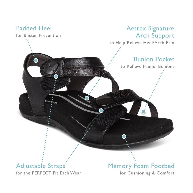 Aetrex Women's Jess Black