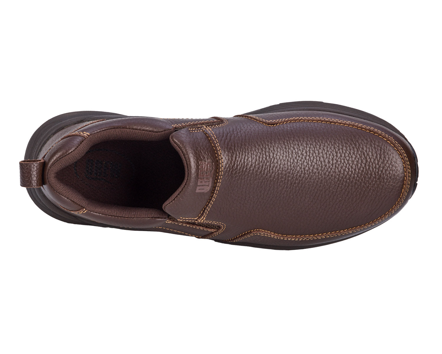 Drew Men's Match Brown Pebbled Leather