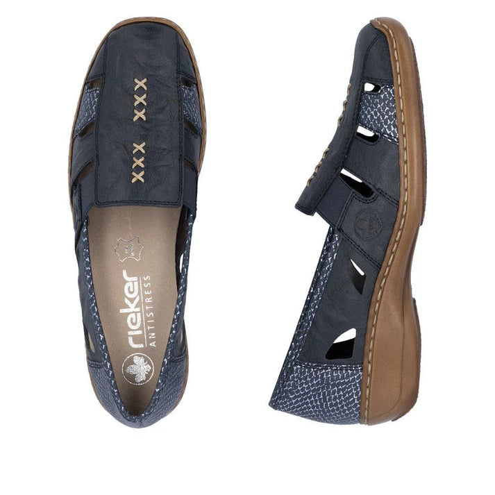 Rieker Women's 41385-15 Blue