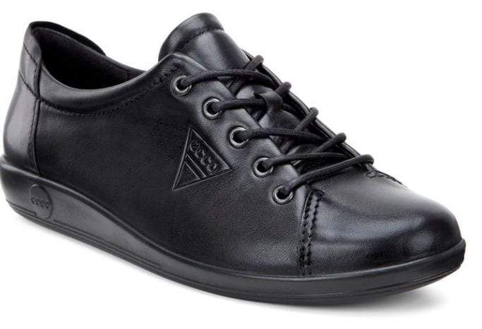 Ecco Women's Soft 2.0 Black with Black sole