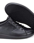 Ecco Women's Soft 2.0 Black with Black sole