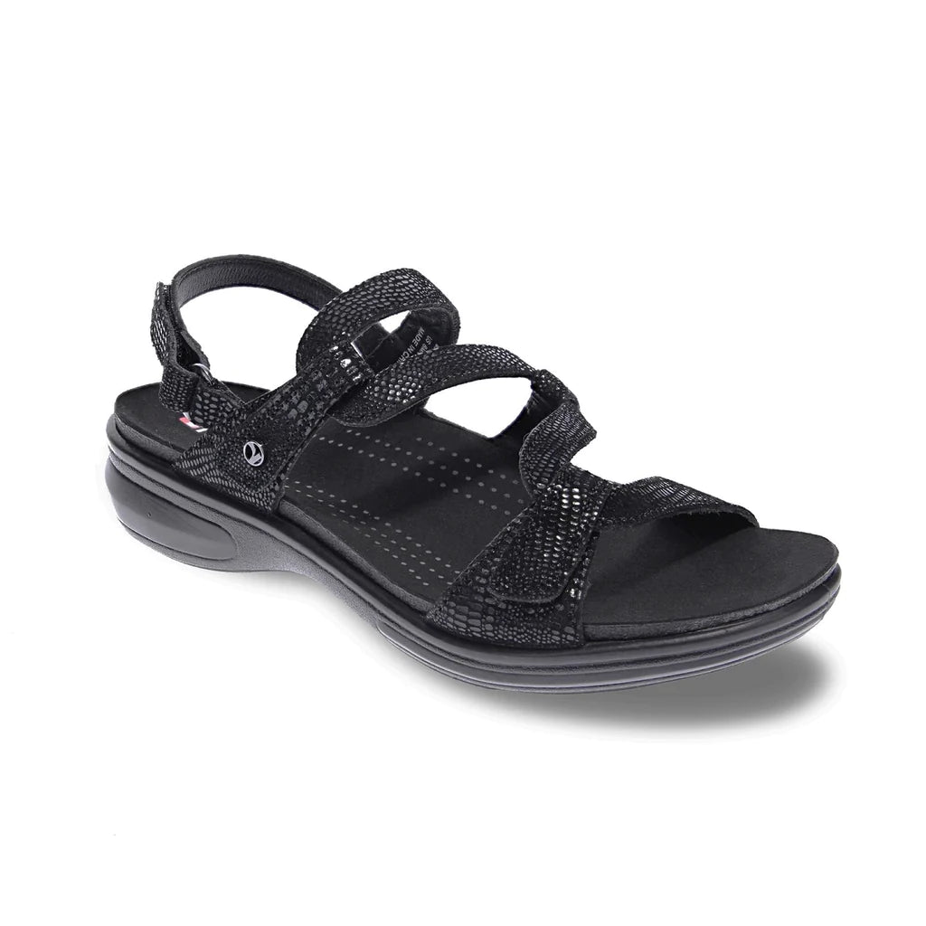 Revere Women&#39;s Miami Black Lizard