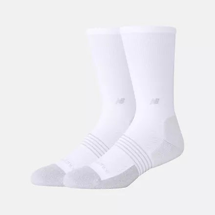 New Balance Pro Training Cushion Crew Socks 2 Pack White