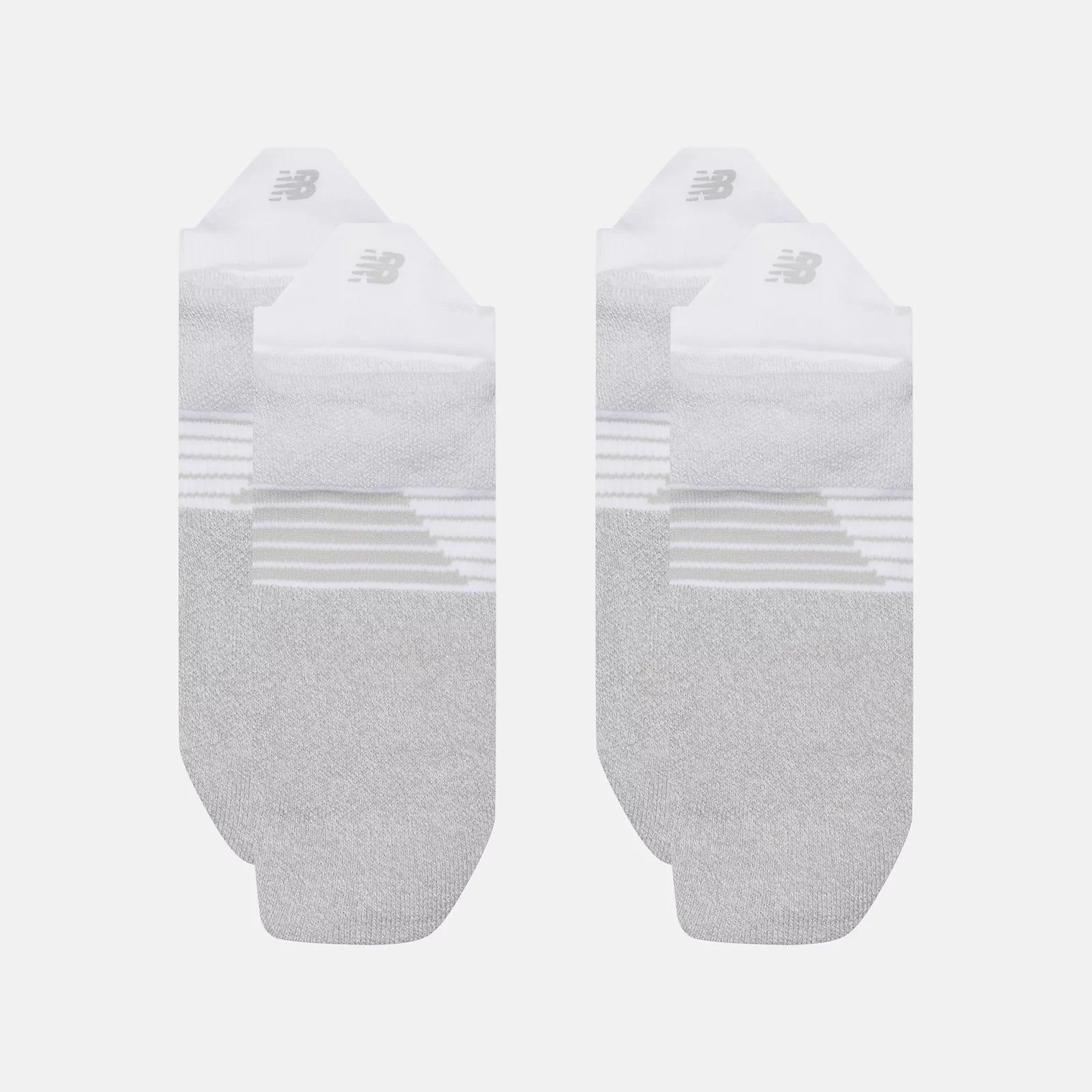 New Balance Pro Training Cushion Tab Socks 2 Pack White
