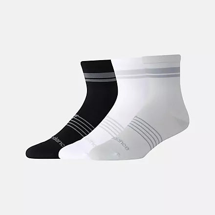 New Balance Pro Running Quarter Socks 3 Pack