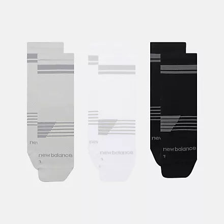 New Balance Pro Running Quarter Socks 3 Pack