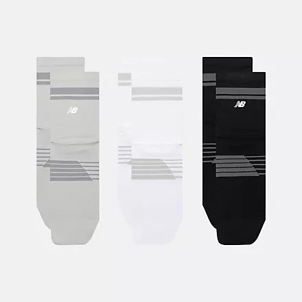 New Balance Pro Running Quarter Socks 3 Pack