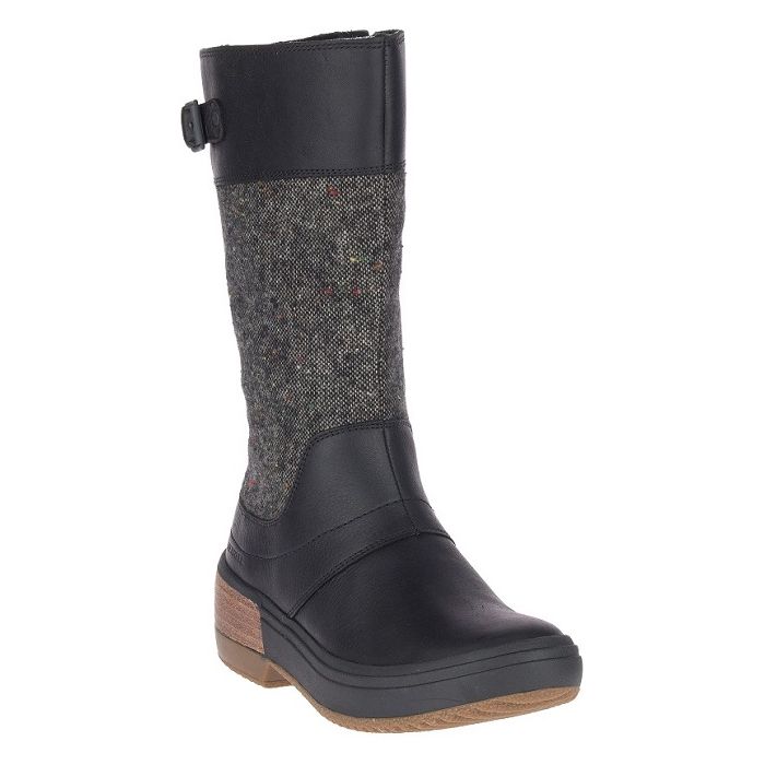 Merrell Women's Haven Tall Buckle Waterpoof Black