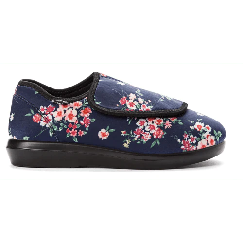 Propet Women's Cush N Foot Navy Blossom