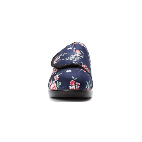 Propet Women's Cush N Foot Navy Blossom