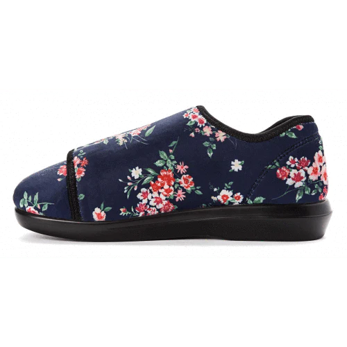 Propet Women's Cush N Foot Navy Blossom