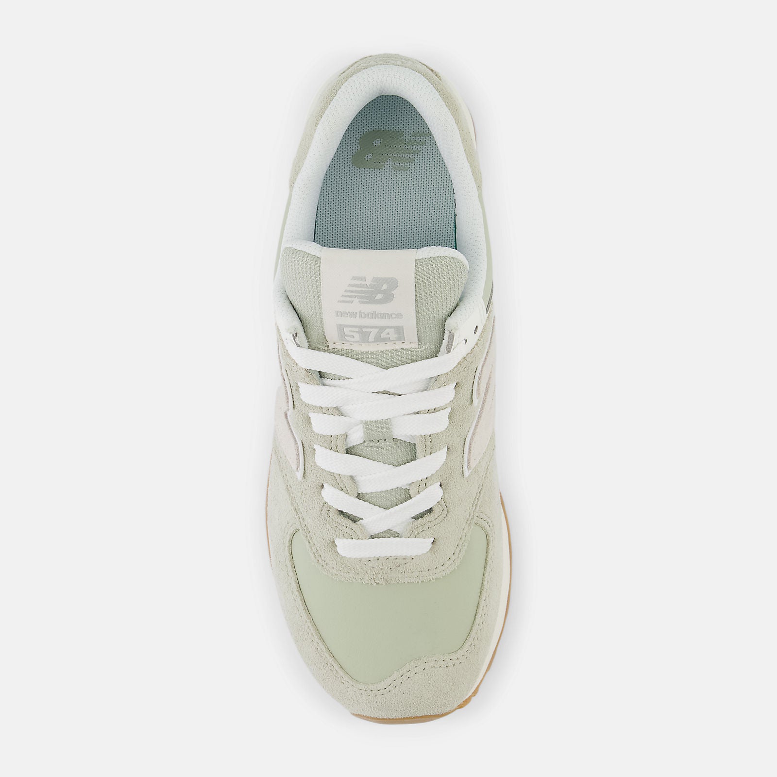 New Balance Women’s 574 Olivine/Moonbeam