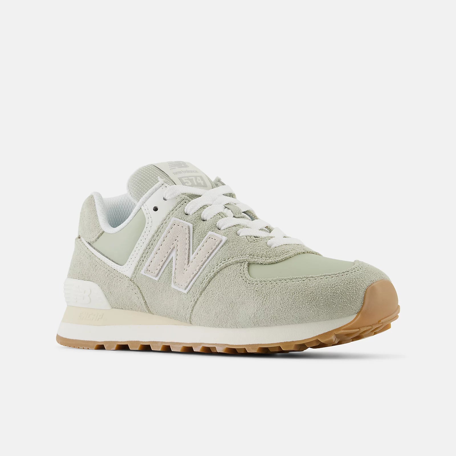 New Balance Women’s 574 Olivine/Moonbeam