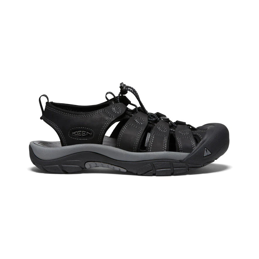 Keen Men's Newport Leather Black/Steel Grey