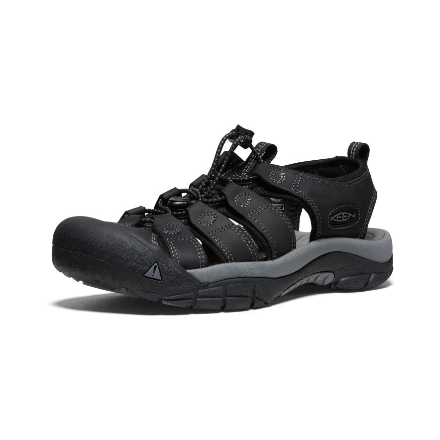 Keen Men's Newport Leather Black/Steel Grey