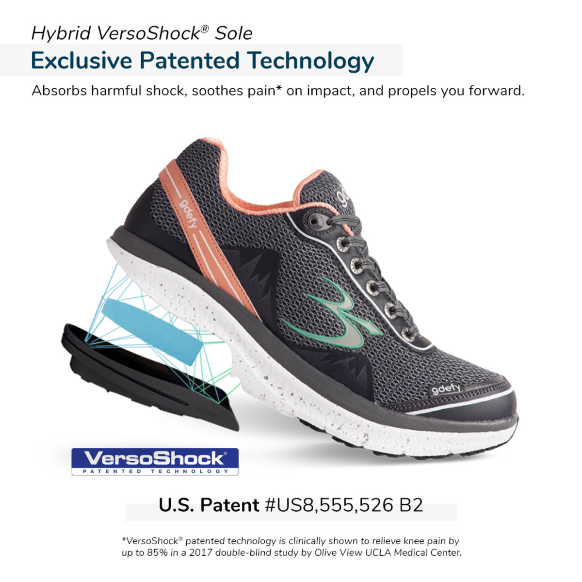Gdefy Men's Mighty Walk Gr/Wt